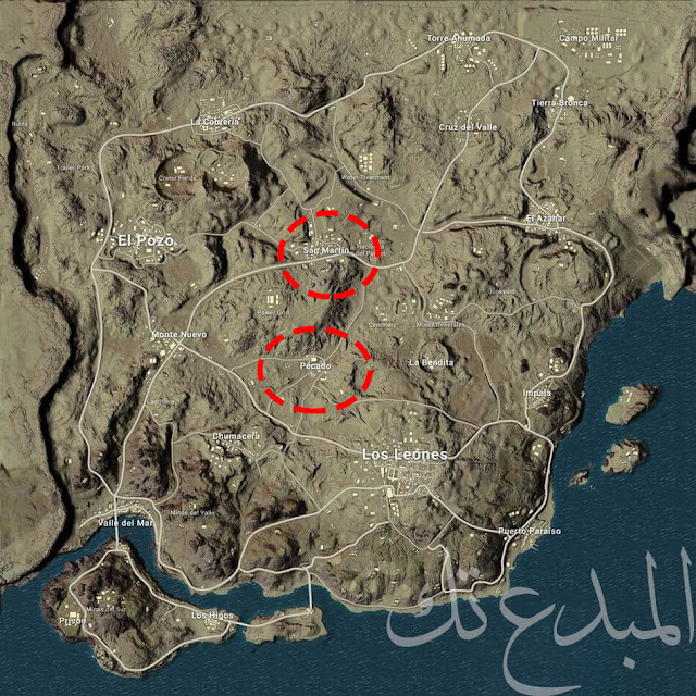 خريطة Miramar الصحراء خريطة Miramar الصحراء